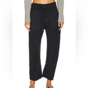 NILI LOTAN SHON PANT CARPENTER BOWLEG IN CARBON